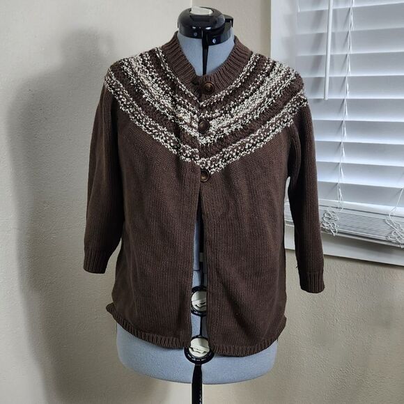 Croft & Barrow Cardigan Sweater Size XL GUC - Picture 3 of 13